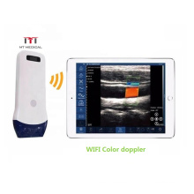 128 elements Android and iphone used Wireless probe ultrasound color Doppler